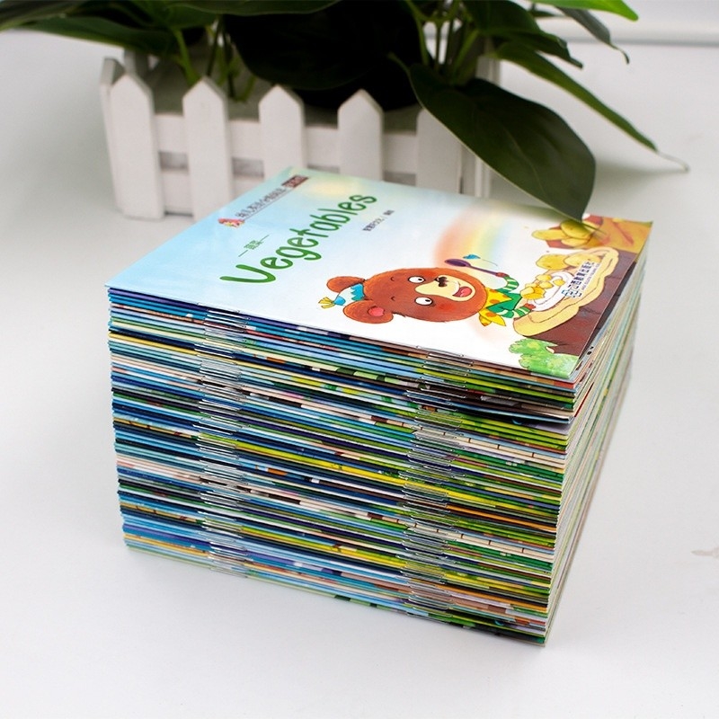 CMYK Full Color Text Book Printing Services Pencetakan Brosur A4 Penjilidan Lem Terikat