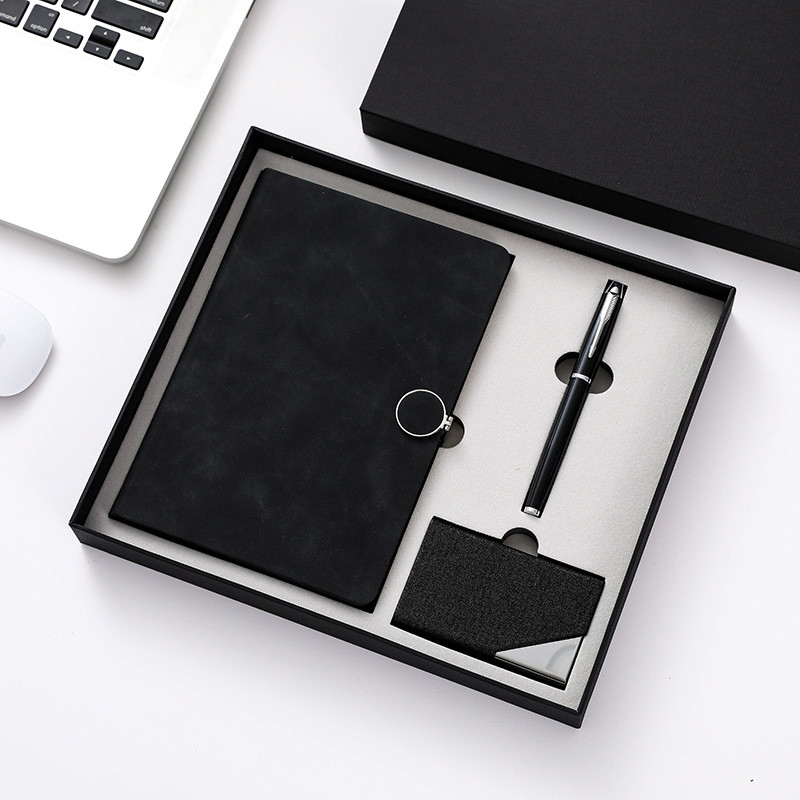 Pencetakan Notebook Hardcover Penuh Warna, Pena Mewah A5 Dan Notebook Set