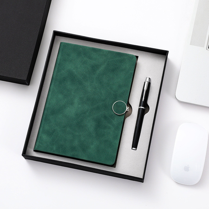 Pencetakan Notebook Hardcover Penuh Warna, Pena Mewah A5 Dan Notebook Set