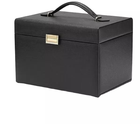 Faux Leather Full Color Printed Boxes Kustom Untuk Perhiasan Wanita Wanita