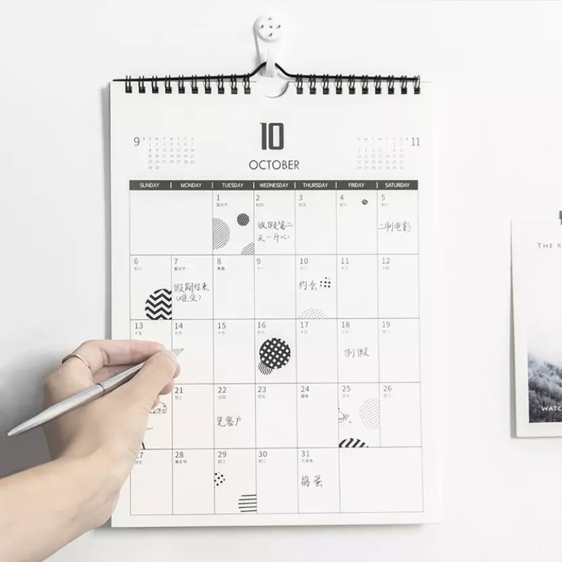 A2 A3 A4 Ukuran Kalender Meja Cetak Kustom Ukuran Besar 4c Cetak Offset