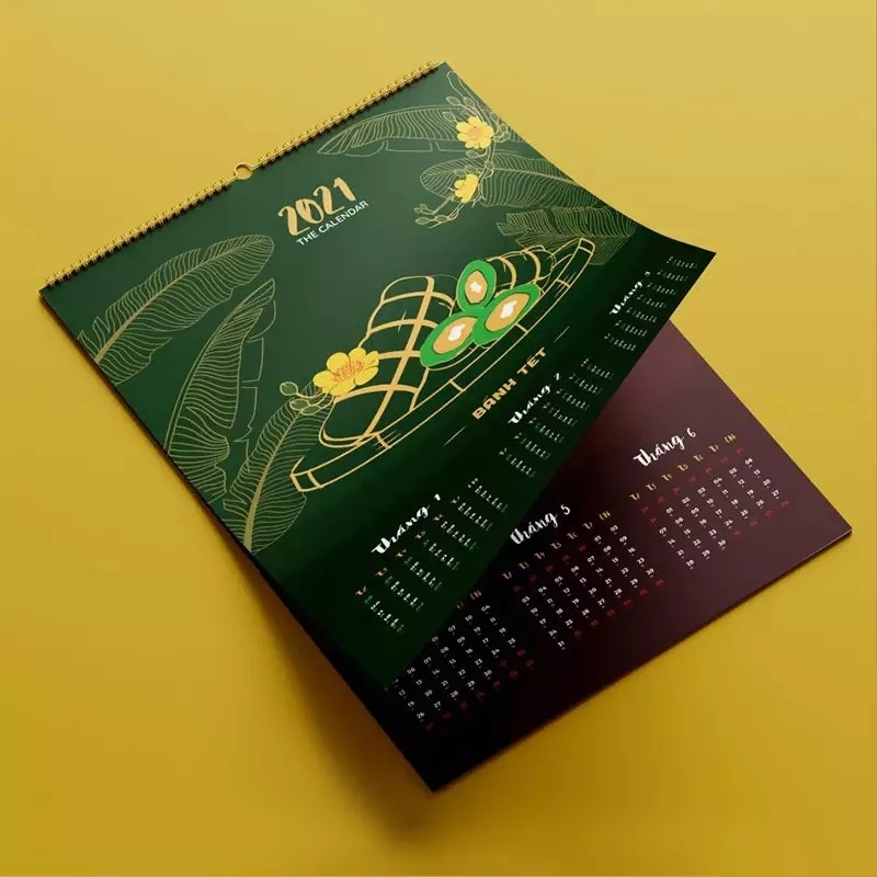 250/300 Ccnb Cetak Kalender Dinding Kustom 3d Timbul 0.25-0.45mm Pvc