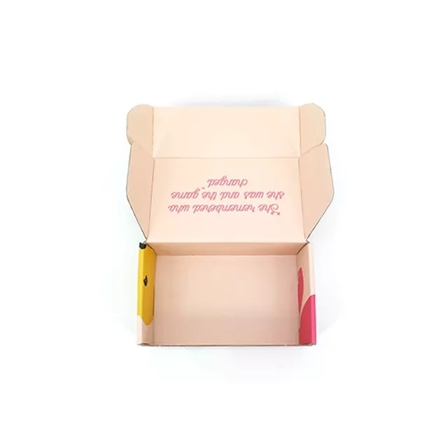 Papan Bergelombang Dicetak Kotak Kemasan Kertas Kraft Personalized Postage Boxes