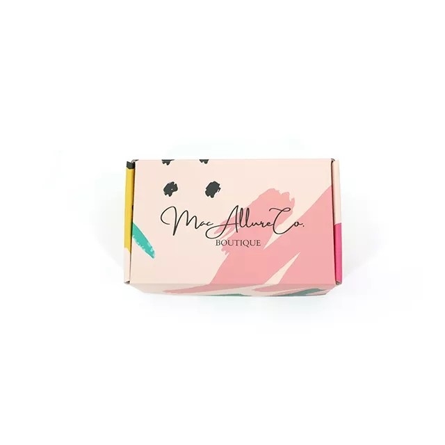 Papan Bergelombang Dicetak Kotak Kemasan Kertas Kraft Personalized Postage Boxes