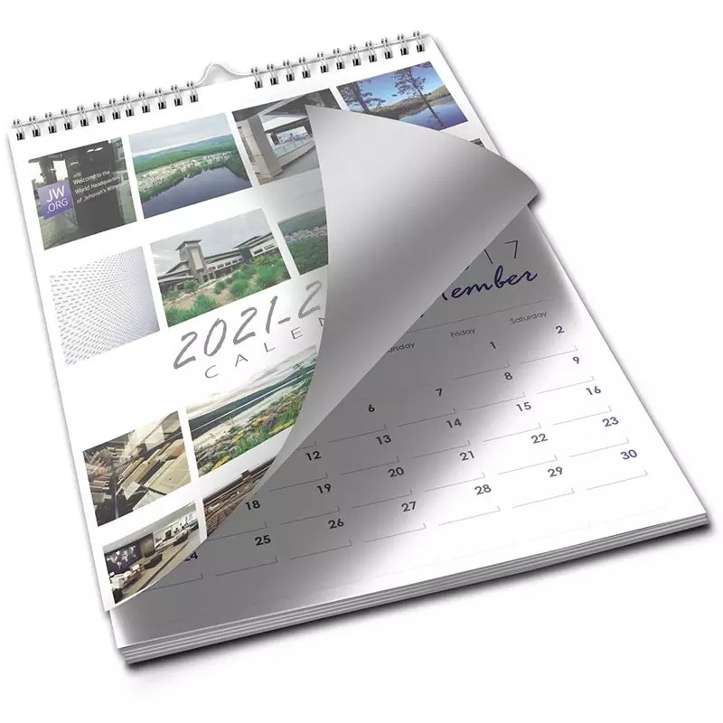 Cetak Mewarnai Kustom 2023 Kalender Dinding A5 142x210mm Promosi