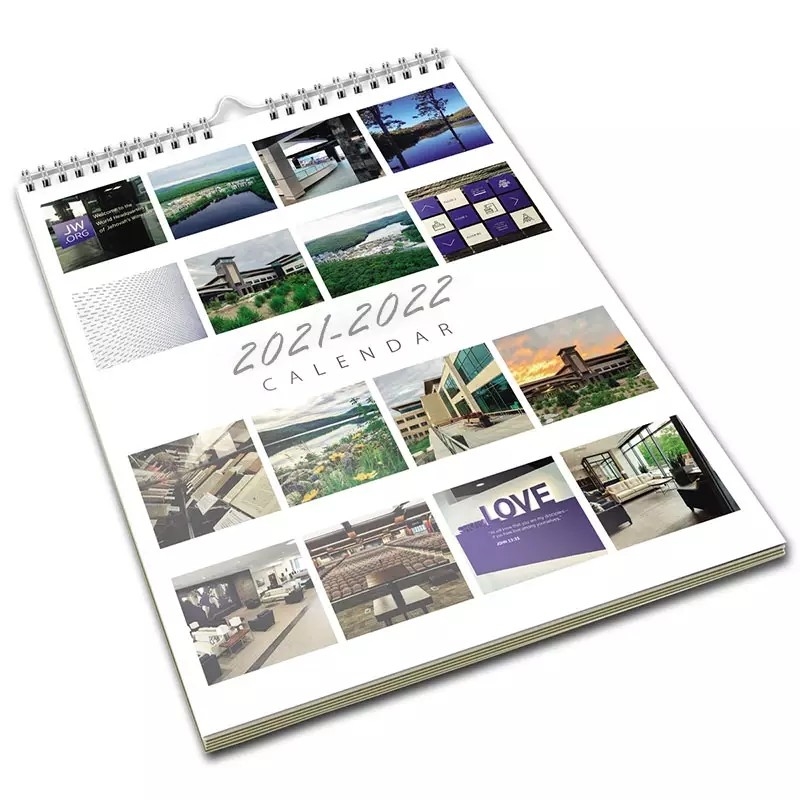 Cetak Mewarnai Kustom 2023 Kalender Dinding A5 142x210mm Promosi