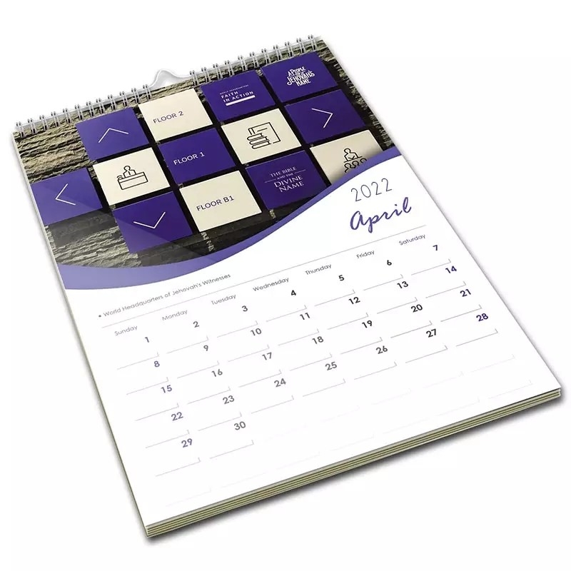 Cetak Mewarnai Kustom 2023 Kalender Dinding A5 142x210mm Promosi